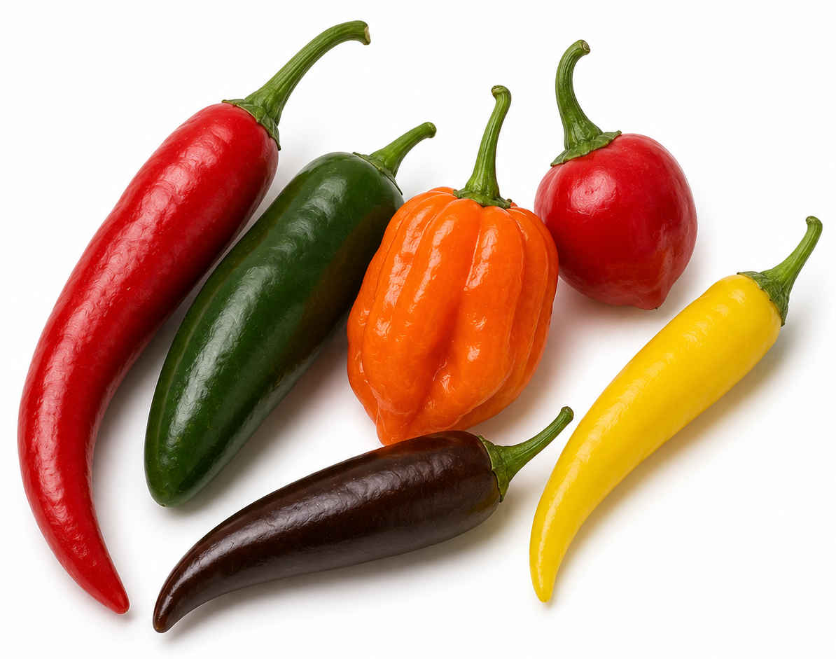 Peper in de moestuin